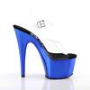 Pleaser - ADORE708 Ankle strap sandal, Pole dance shoes - Pole dance shoes - Blue/Transparent Product image
